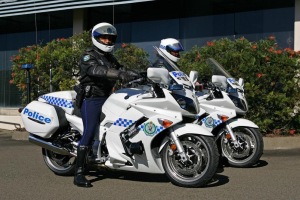 Police motorcycles with Sillitoe markings