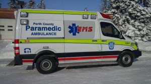 Perth County EMS Canada - Sprinter Ambulance - High Visibility - Side view